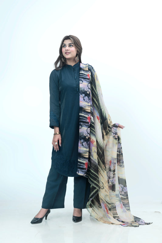 Charcoal Navy Blue